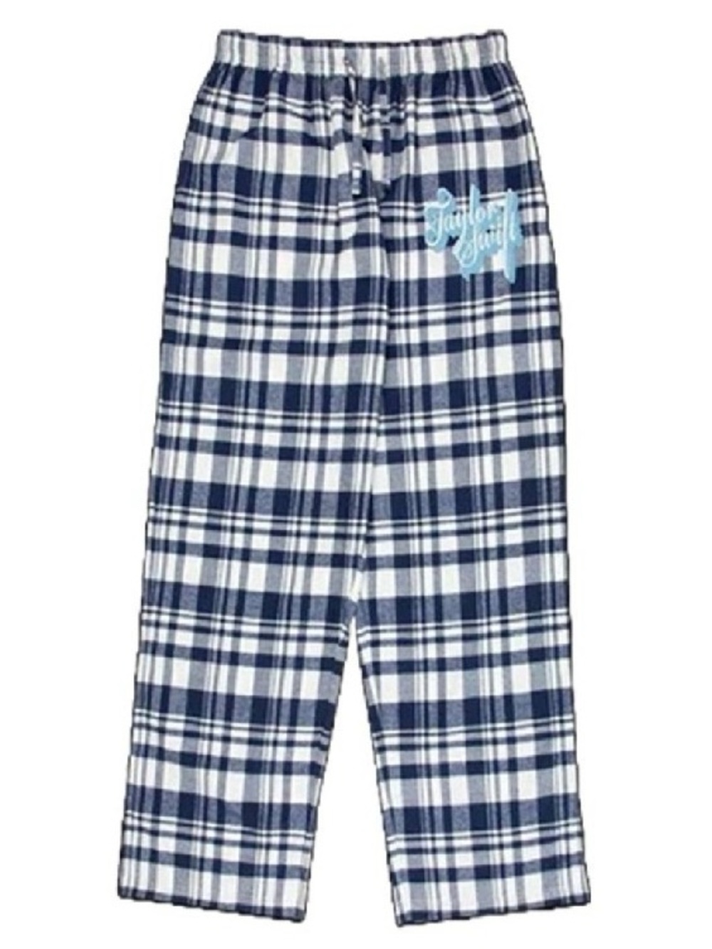 Taylor Swift Fearless Taylor’s Version Plaid Pajama Pants Blue White Size Small - Picture 1 of 12